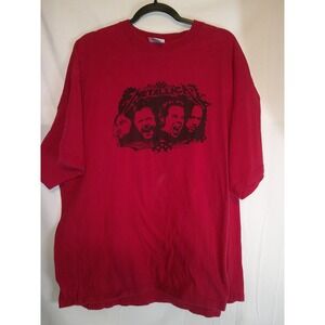 Rare Vintage Y2K Metallica Band T‎ Shirt M&O Knits Heavyweight Red XXL Mens